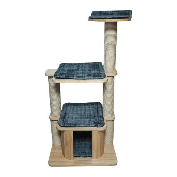 gimnasio para gatos premium madera 3 niveles casa