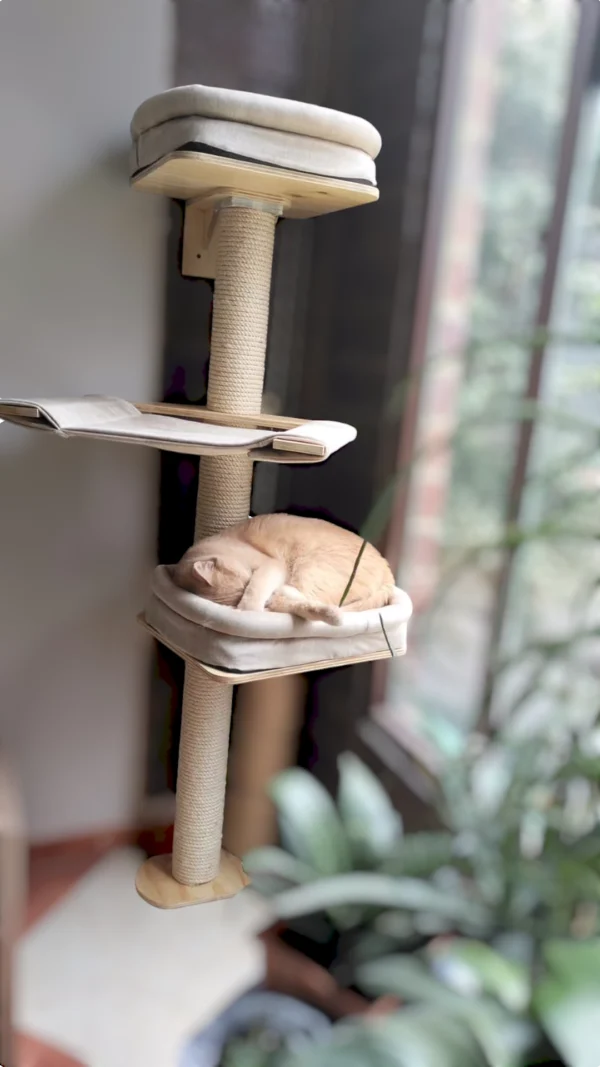 Ingenioso Gimnasio para gatos en torre de niveles Escaladores - Image 8