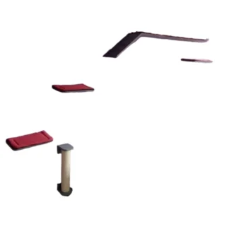 combo sutil gimnasio para gatos pared
